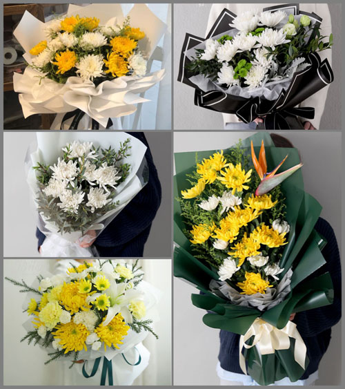 贵州毕节市织金县以那镇莲花村白事花束代送